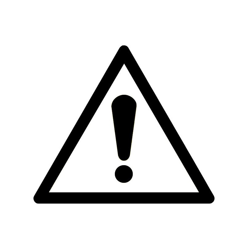 Transparent sticker with pictogram