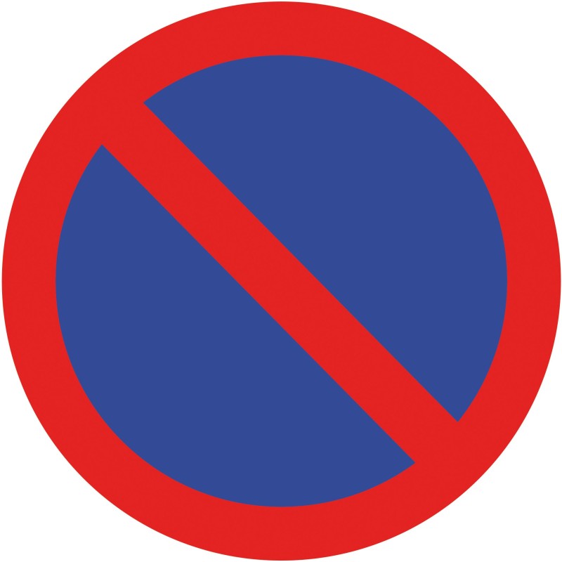 Transparent sticker with pictogram