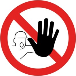 Sticker transparent avec pictogramme