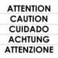 Sticker transparent avec pictogramme