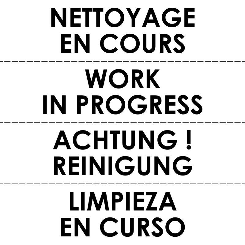 Sticker transparent avec pictogramme