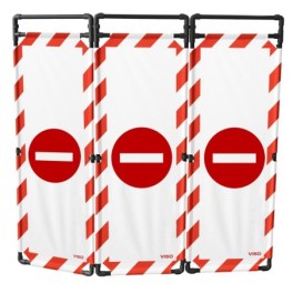 Barrière d'intervention pvc 1800 mm