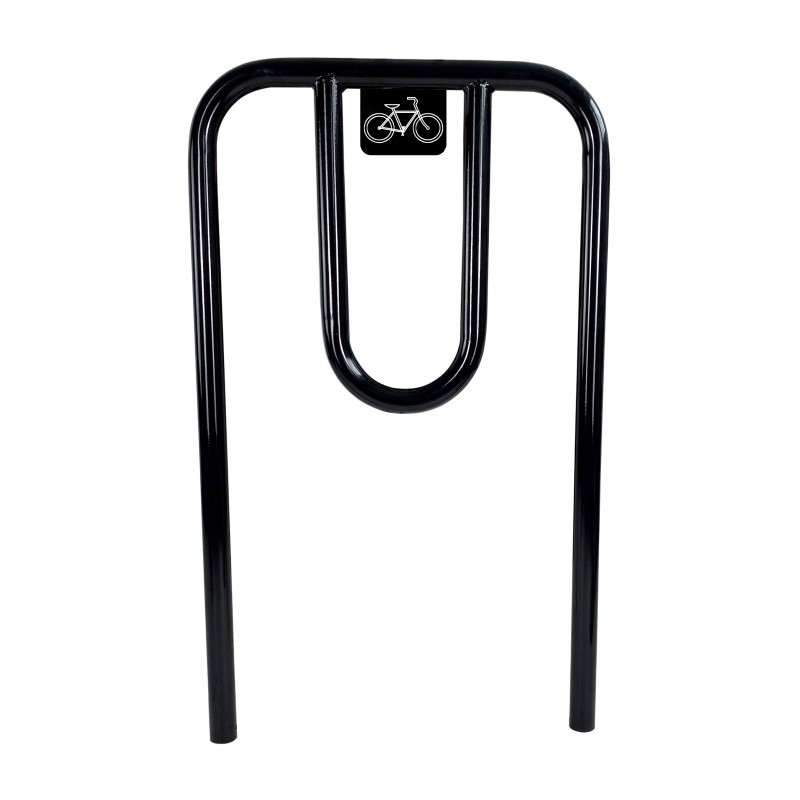 Cycle rack with hoops