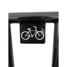 Cycle rack with hoops