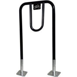 Cycle rack with hoops