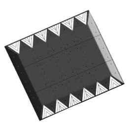 Plateau ralentisseur h 65 mm