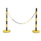 Steel post extension with 2m chain