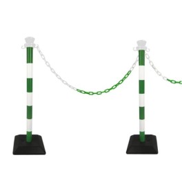 Plastic bollard with chain - kit