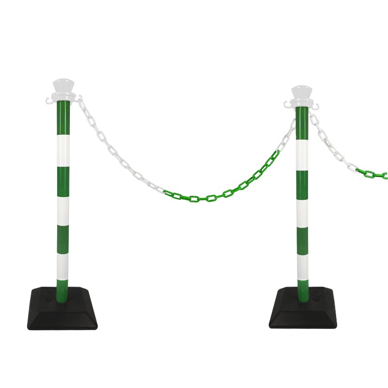 Plastic bollard with chain - kit