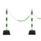 Plastic bollard with chain - kit