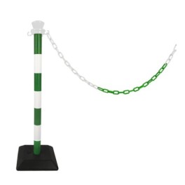 Plastic bollard with chain - kit