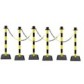 Plastic bollard with chain - kit