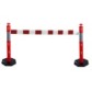 High visibility bollard with extending bar