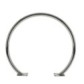 Round stainless steel bike rack hoop