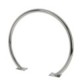 Round stainless steel bike rack hoop