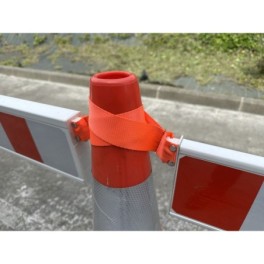 Barrière extensible avec colliers