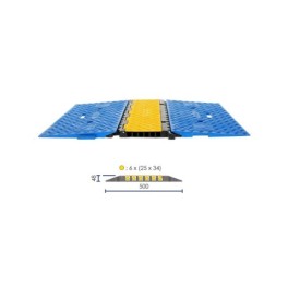 6-Channel Cable Protector ø 25x34 mm – with PRM Ramp