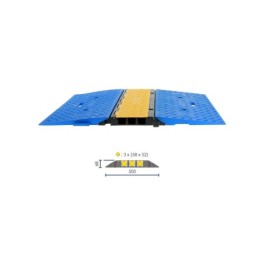3-Channel Cable Protector ø 58x52 mm – with PRM Ramp