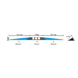 3-Channel Cable Protector ø 58x52 mm – with PRM Ramp