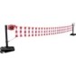 Delineation trolley with retractable signaling reel