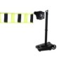 Delineation trolley with retractable signaling reel