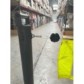 Delineation trolley with retractable signaling reel