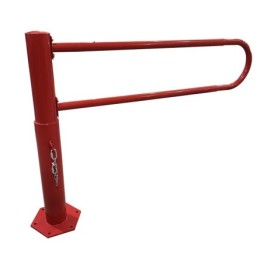 Swing gate on base plate
