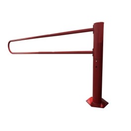Swing gate on base plate