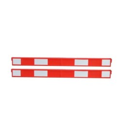 Barrière pour poteau de balisage acier - lot de 2