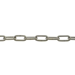 Chaîne maillon long acier inoxydable