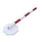 Steel bollard with base and foldable base
