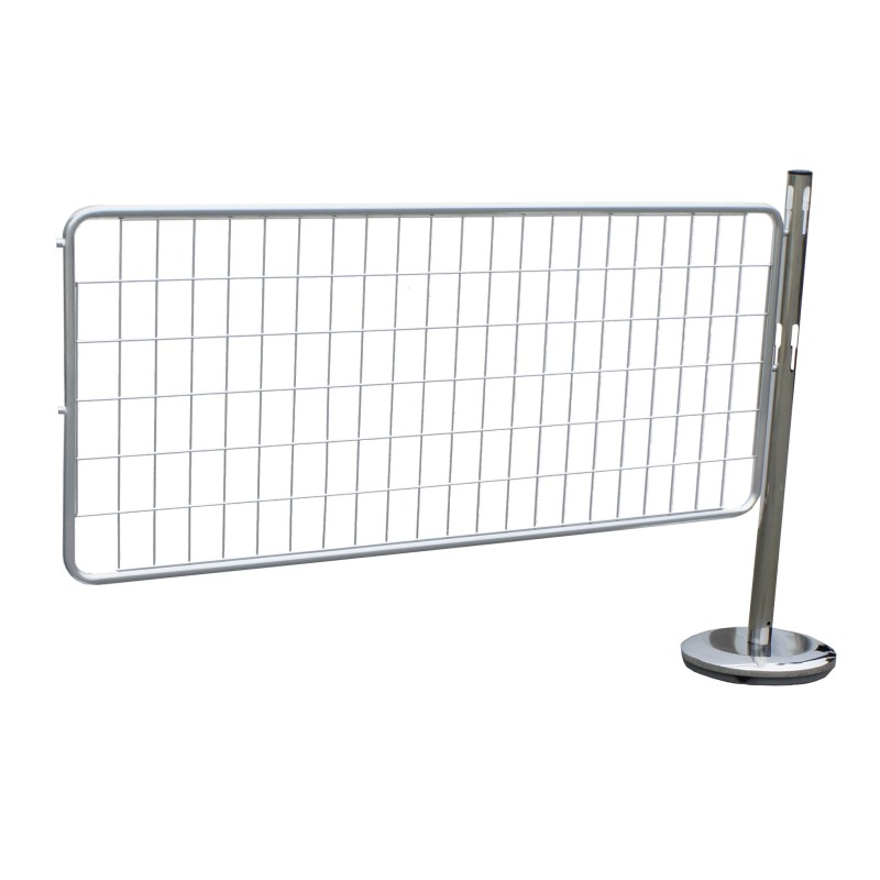 Extension kit of 1 steel post
