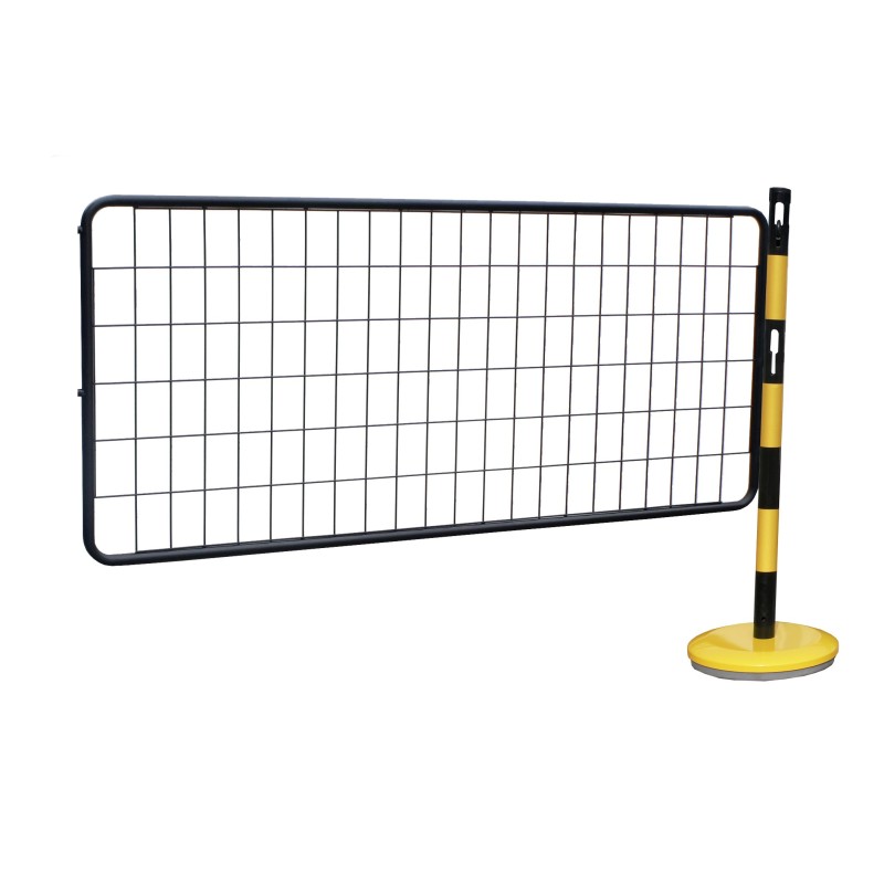 Extension kit of 1 steel post