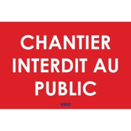 Panneau d'affichage chantier