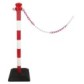 Kit 1 poteau abs avec 2m de chaine - base vide