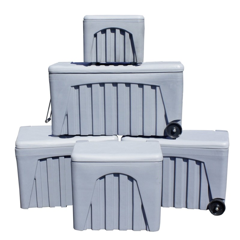 Industrial waterproof chest with wheels - 104L to 152L 