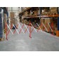 Extendable steel safety barrier