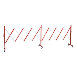 Extendable steel safety barrier