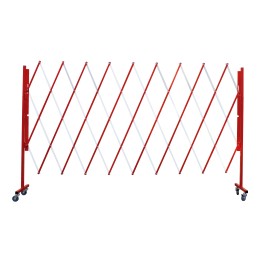 Barrière extensible en acier h 1 m x 4 m