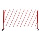 Barrière extensible en acier h 1 m x 4 m