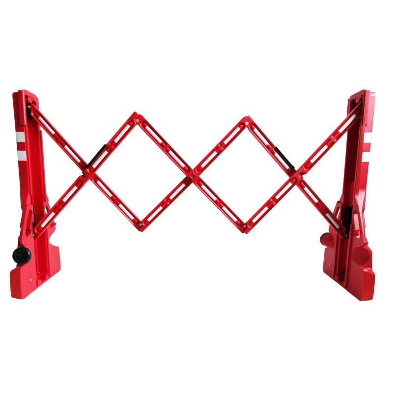 Extendable plastic safety barrier - 2,4 M