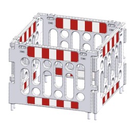 Polypropylene safety barrier