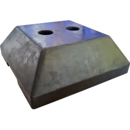 Polypropylene safety barrier base