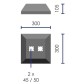 Polypropylene safety barrier base