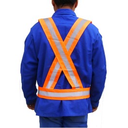 Reflective safety harness