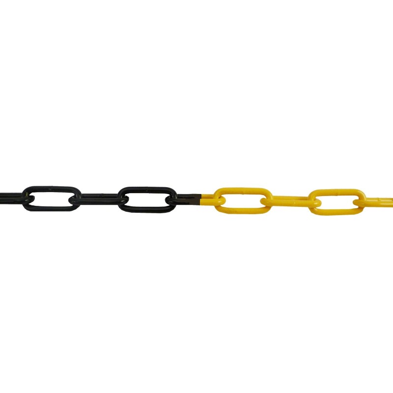 Straight welded long-link chain