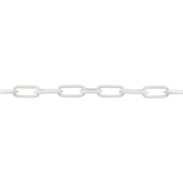 Straight welded long-link chain