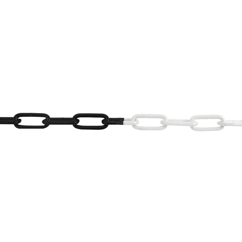 Straight welded chain with long links 
