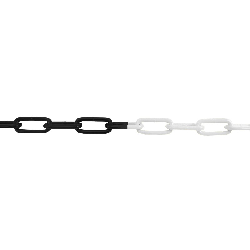 Straight welded long-link chain