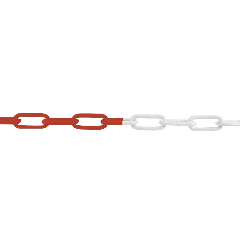 Straight welded long-link chain